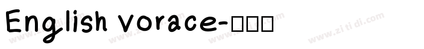 English vorace字体转换